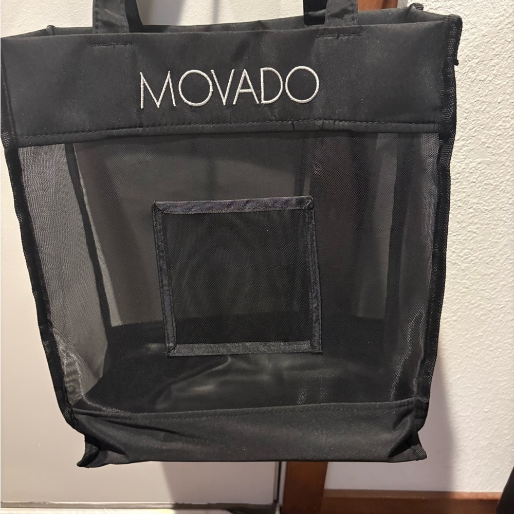Movado Black Mesh Carryall